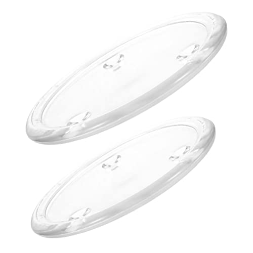 COLLBATH 2 Stück Glas Kerzenhalter Duftkerzenhalter Tablett Kerzenteller Für Stumpenkerzen Transparente Glas Untersetzer Für Dekoration von COLLBATH