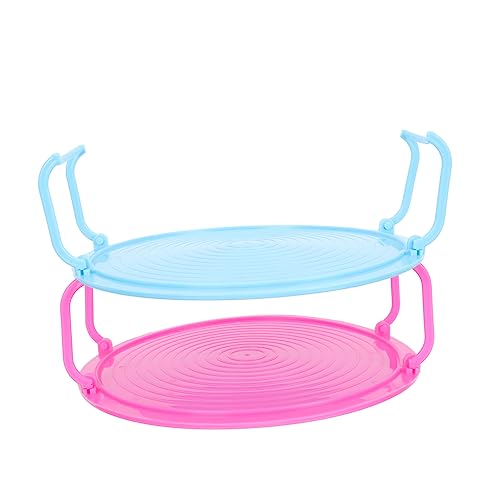 COLLBATH 2 Stück Mikrowellen Dampfgarbehälter aus Hitzebeständigem PP Multifunktionaler Runder Lebensmittelhalter und Ablagerack für Küche als Dampf und Abkühlgestell Platzsparend und von COLLBATH