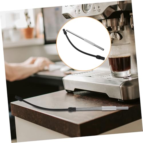 COLLBATH 2 Stück Milchaufschäumer Ersatzschläuche Edelstahl Milchfrother Schläuche mit Aufschäumdüse Kompatibel Kaffeevollautomaten für Cremigen Milchschaum Einfache Reinigung und von COLLBATH