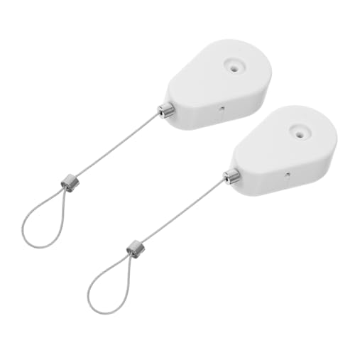 COLLBATH 2 Stück Retractable Sicherheitskabelbox Automatischer Kabelaufroller mit Diebstahl Funktion für Fernbedienungen Tablets und Platzsparendes Design Robust und Vielseitig Einsetzbar von COLLBATH