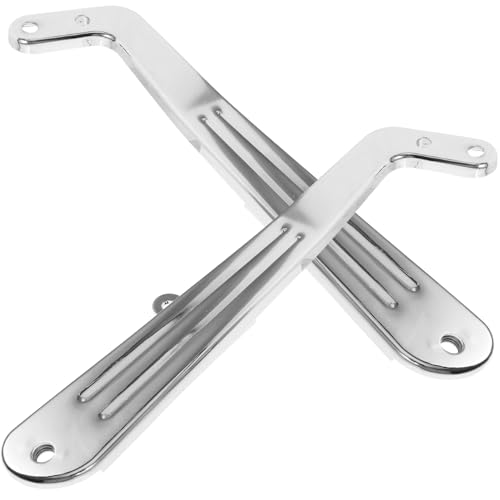 COLLBATH 2 Stück Robuste Ergonomische Haarstuhl Armlehnen Verchromt Strapazierfähiger Eisenersatz Komfortabel Geformt für und Barbierstuhl Langlebig und Verschleißfest von COLLBATH