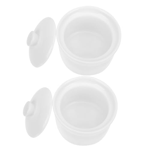 COLLBATH 2 Stück Schüssel mit Deckel Dicke Haushalts Suppe Schalen aus Hochwertiger Hitzebeständig und Dekorativ für Zuhause Partys und Restaurants von COLLBATH