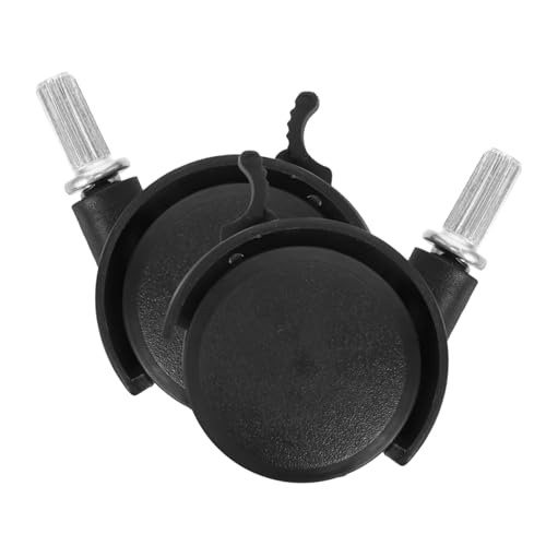 COLLBATH 2 Stück Schwerlast Lenkrollen mit Bremse Ersatzräder für Wäscheständer und Kleiderwagen Langlebige Universalrollen mit Beweglicher Drehung Schwarz Einfache Montage Stabile von COLLBATH