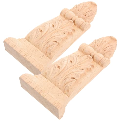 COLLBATH 2 Stück Teiliges Holz Geschnitztes Applique für Möbel Unlackierte Holzverzierung Vintage Wanddeko für Türen Schränke und Möbelstücke COLLBATH 2 Stück Teiliges Holz Geschnitztes Applique für Möbel Unlackierte Holzverzierung Vintage Wanddeko für Türen Schränke und Möbelstücke von COLLBATH