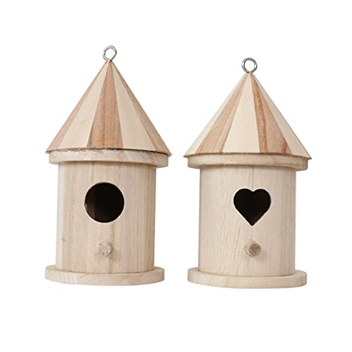 COLLBATH 2 Stück Teiliges Holz Vogelnest mit Herz und Rundtür Langlebiges DIY Vogelhaus Bemalen Natürliche Garten und Wohnraumdekoration für Wildvögel als und Hochzeitsdeko COLLBATH 2 Stück Teiliges Holz Vogelnest mit Herz und Rundtür Langlebiges DIY Vogelhaus Bemalen Natürliche Garten und Wohnraumdekoration für Wildvögel als und Hochzeitsdeko von COLLBATH