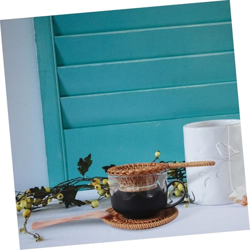 COLLBATH 2 Stück Teiliges Rattan Teesieb für Losen Tee Wiederverwendbarer Chinesischer Tee filter mit Feiner Masche Sicher und Einfach zu Reinigen Geeignet für Grüntee Jasmintee Oolong und von COLLBATH