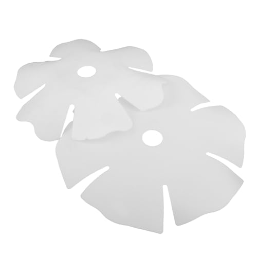COLLBATH 2 Stück Teiliges Weiß Kunststoff Modern Nordic Stil Pendelleuchte Ersatz Lampenschirme für Schlafzimmer Esszimmer von COLLBATH