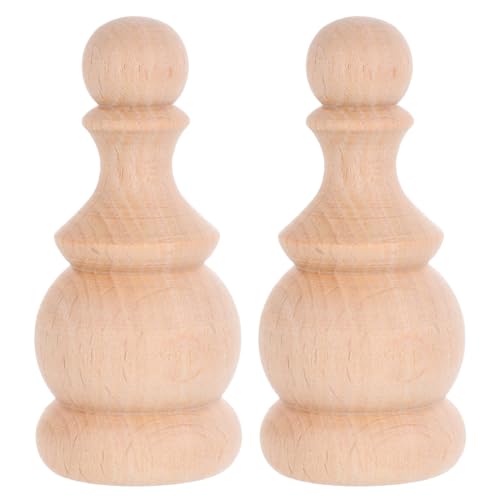 COLLBATH 2 Stück Unbehandelte Dekorative Endstücke für Bettpfosten Treppen und Zäune Stilvolle Holzverzierungen im Klassischen Römischen Design für DIY Projekte und Wohnkultur von COLLBATH
