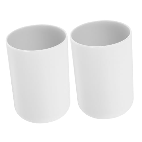 COLLBATH 2 Stück Zahnputzbecher aus Stabilem PP Kunststoff Leicht und Bruchsicher Mundspülbecher für Badezimmer Praktische Zahnbürstenhalterung Weiß Vielseitig und Langlebig COLLBATH 2 Stück Zahnputzbecher aus Stabilem PP Kunststoff Leicht und Bruchsicher Mundspülbecher für Badezimmer Praktische Zahnbürstenhalterung Weiß Vielseitig und Langlebig von COLLBATH