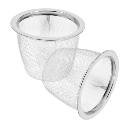 COLLBATH 2 Stücke Teesieb Kleines Teefilter Sieb für Lose Teeblätter Robust Langlebig Vielseitig Einsetzbar für Teekannen und Tassen Feinmaschig Leicht zu Reinigen für Büro und Zuhause von COLLBATH