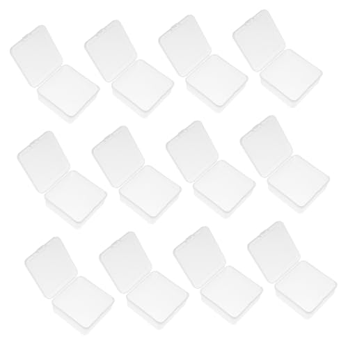 COLLBATH 24 Stück Transparente Reise-seifenbox Klappdeckel Pp-Kunststoff Quadratische Aufbewahrungsbox Platzsparend Für Badezimmer Kleine Handseife Organizer von COLLBATH