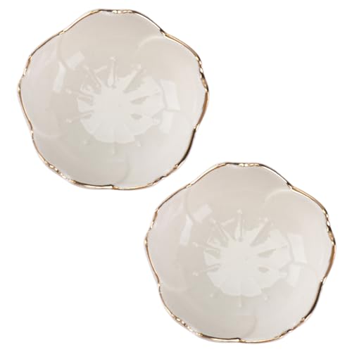 COLLBATH 2stücke Porzellan-dip-schale Mit Keramik-gewürz-design Küche Und Camping Als Saucenschale Oder Essigschale Für Sushi Und Snacks von COLLBATH