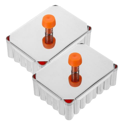 COLLBATH Backutensilien 2 Stück Push-kuchenformen Aus Edelstahl Für Kekse Brote Puddings Zufällige Farbe von COLLBATH