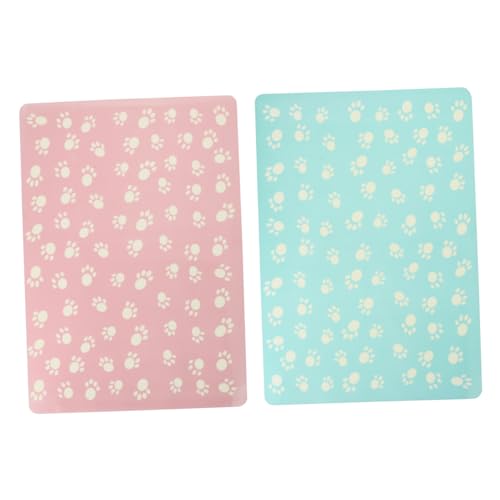 COLLBATH 2 Stück Katzenfuttermatte Tierfutterunterlage Haustier-tischset Wasserkissen Pp-Matte Auffangeffekt COLLBATH 2 Stück Katzenfuttermatte Tierfutterunterlage Haustier-tischset Wasserkissen Pp-Matte Auffangeffekt von COLLBATH