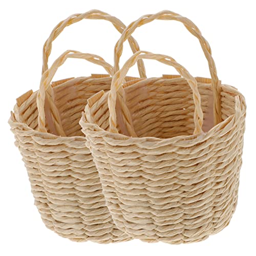 COLLBATH Mini-flechtkörbe Geflochtene Aufbewahrungskörbe Blumenkörbchen Miniatur Korb Spielzeug Klein Geschenkkorb Mikro Landschaftsdekor COLLBATH Mini-flechtkörbe Geflochtene Aufbewahrungskörbe Blumenkörbchen Miniatur Korb Spielzeug Klein Geschenkkorb Mikro Landschaftsdekor von COLLBATH