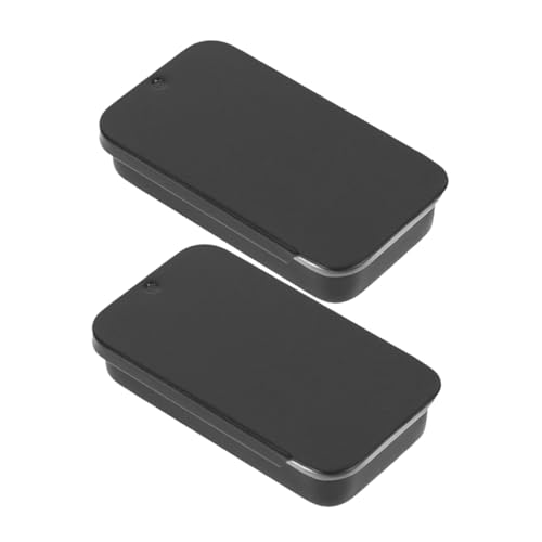 COLLBATH 2stücke Schiebedeckel Weißblechdose Handwerk Schiebedeckel Lagerungdose Retro Metalldose Behälter Kleine Dosen Mit Deckel Leere Blechdose Für Kosmetika Und Kleine Gegenstände von COLLBATH