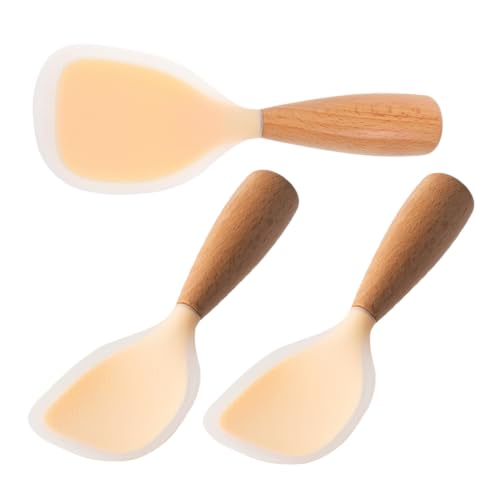 COLLBATH 3 STÜCKE Rutschfester Reislöffel aus Hitzebeständigem Silikon mit Ergonomischem Holzgriff Antihaftbeschichtet Stehend Platzsparend zum Einfachen Servieren von Reis Küche COLLBATH 3 STÜCKE Rutschfester Reislöffel aus Hitzebeständigem Silikon mit Ergonomischem Holzgriff Antihaftbeschichtet Stehend Platzsparend zum Einfachen Servieren von Reis Küche von COLLBATH