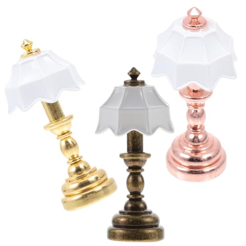COLLBATH 3 Stück Mini-Schreibtischlampenmodell für Mini-Hauslampe Tisch klein Weiß Lichter LED Miniaturlampenmodell filigrane Mini-Tischleuchte Mini-Hausschmuck Metall COLLBATH 3 Stück Mini-Schreibtischlampenmodell für Mini-Hauslampe Tisch klein Weiß Lichter LED Miniaturlampenmodell filigrane Mini-Tischleuchte Mini-Hausschmuck Metall von COLLBATH