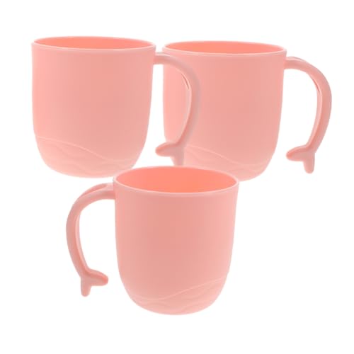 COLLBATH 3 Stück Plastikbecher mit Delfin Motiv Bpa Frei Bruchsicher Multifunktional als Zahnputzbecher Mundspülbecher und Waschbecher für Badezimmergebrauch Komfortabler Griff Rosa COLLBATH 3 Stück Plastikbecher mit Delfin Motiv Bpa Frei Bruchsicher Multifunktional als Zahnputzbecher Mundspülbecher und Waschbecher für Badezimmergebrauch Komfortabler Griff Rosa von COLLBATH