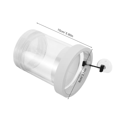 COLLBATH 3 Stück Teiliges Aquarium Zuchtbox mit Saugnäpfen Schwimmende Fischisolationsbox für Betta Garnelen Kompakter Inkubator mit Mikrolöchern zur Sicheren Fischaufzucht und Brutpflege von COLLBATH