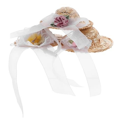 COLLBATH 3 Stück Teiliges Mini Haustierhut- Kleine Hüte für Huhn Hamster Vogel und Papagei Geflochtene Sombrero-kostümkappen Stilvolle Kopfbedeckung für Partys Festivals und COLLBATH 3 Stück Teiliges Mini Haustierhut- Kleine Hüte für Huhn Hamster Vogel und Papagei Geflochtene Sombrero-kostümkappen Stilvolle Kopfbedeckung für Partys Festivals und von COLLBATH