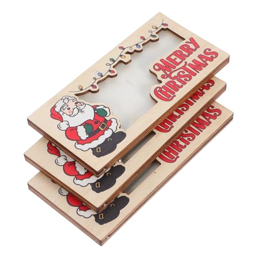 COLLBATH 3 Stück Teiliges Weihnachtsgeldhalter aus Holz Eleganter Multifunktionaler Geld und Kartenhalter für Bargeld Visitenkarten Fotos Kompakt Leicht als und Partybevorzugung COLLBATH 3 Stück Teiliges Weihnachtsgeldhalter aus Holz Eleganter Multifunktionaler Geld und Kartenhalter für Bargeld Visitenkarten Fotos Kompakt Leicht als und Partybevorzugung von COLLBATH