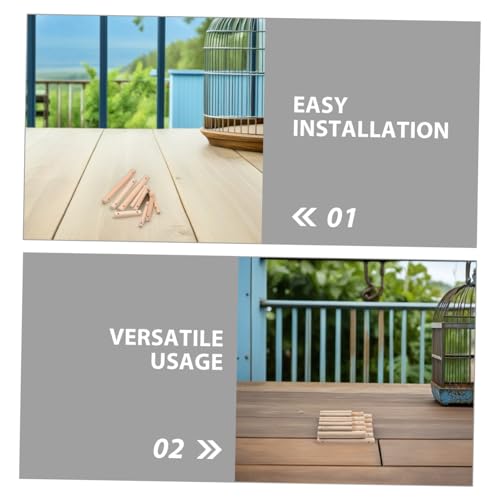 COLLBATH 30 Stück DIY Haustierspielzeug Holzhandwerk Holzdübel Vogelspielzeug Herstellungsbedarf Papageienstange Holzstäbe Mit Löchern Vogelkäfigleiter Holzstäbe Zum Basteln COLLBATH 30 Stück DIY Haustierspielzeug Holzhandwerk Holzdübel Vogelspielzeug Herstellungsbedarf Papageienstange Holzstäbe Mit Löchern Vogelkäfigleiter Holzstäbe Zum Basteln von COLLBATH