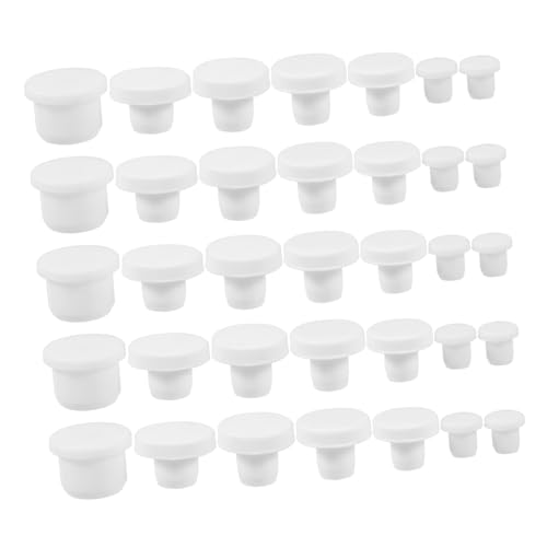 COLLBATH 35Stücke Teiliges Silikonstopfen für Salz Pfefferstreuer Flaschen Rohre und Blumentöpfe Wiederverwendbare Dichtungen in Verschiedenen für Effektiven Schutz vor Leckagen von COLLBATH