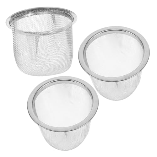 COLLBATH 3-teiliges Teesieb-set – Teekannensieb-einsatz Tee Kannen-ersatzfilter Teesieb Tee-diffusor Blatt-ei von COLLBATH