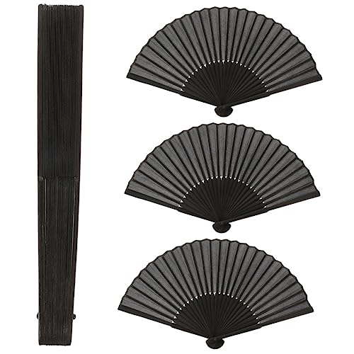 COLLBATH 4 Stück Faltbarer Handventilator Teiliges Schwarzer Fächer für Männer für Bühnenaufführungen Tanz und Partys Robust und Leicht zu Transportieren COLLBATH 4 Stück Faltbarer Handventilator Teiliges Schwarzer Fächer für Männer für Bühnenaufführungen Tanz und Partys Robust und Leicht zu Transportieren von COLLBATH