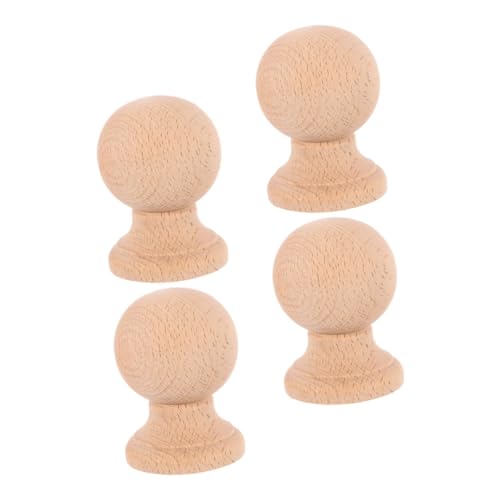 COLLBATH 4 Stück Handgeschnitzte Holz Standpfosten aus Nachhaltigem Hartholz Römischer Stil Kleine Dekorative Holzornamente für Diy Projekte Möbel und Wohnraumgestaltung Khaki COLLBATH 4 Stück Handgeschnitzte Holz Standpfosten aus Nachhaltigem Hartholz Römischer Stil Kleine Dekorative Holzornamente für Diy Projekte Möbel und Wohnraumgestaltung Khaki von COLLBATH