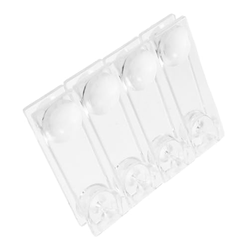COLLBATH 4 Stück Klare Kunststoff Schnurgewichte für Fensterrollos Vorhangzuggriffe Zubehör für Jalousien und Praktische und Einfache Handhabung für Verschiedene Fensterdekorationen von COLLBATH