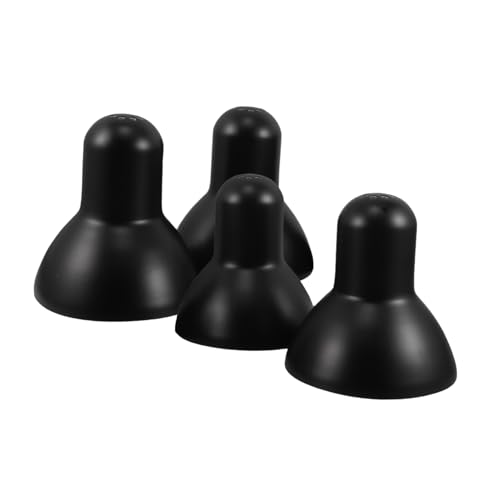 COLLBATH 4 Stück Schwarze Metall Lampenschirme für Schreibtischlampen Robuste Stahl Abdeckung Passend für Nachttisch Arbeitslicht Einfache Montage Vintage Optik von COLLBATH