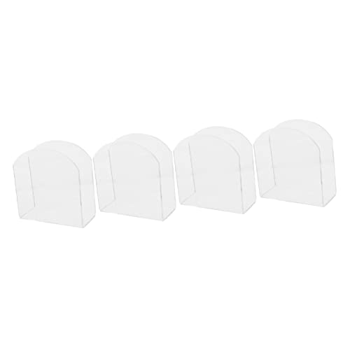 COLLBATH 4stücke Eleganter Acryl Serviettenständer Für Tisch Transparenter Und Dekorativer Tissue Holder Für Küche Bar Und Restaurant Platzsparendes Design von COLLBATH