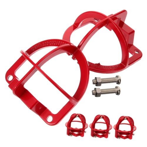 COLLBATH 4 Stück Sprinklerkopf Schutzkappe Für Den Außenbereich Universelle Käfigabdeckungen Betonsprinklerschutz Zum Schutz Sprinklerabdeckung Aus Metall Rot COLLBATH 4 Stück Sprinklerkopf Schutzkappe Für Den Außenbereich Universelle Käfigabdeckungen Betonsprinklerschutz Zum Schutz Sprinklerabdeckung Aus Metall Rot von COLLBATH