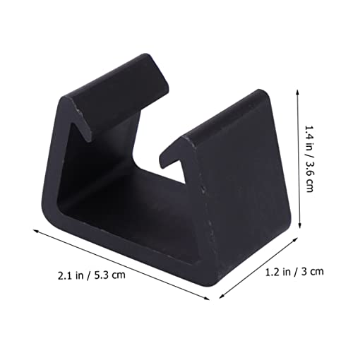COLLBATH 4 Stück Stabile Möbelklemmen Starke Clips für Rattanmöbel Einfache Befestigung für Stühle und Sofas für Wohnräume und Schwarz von COLLBATH