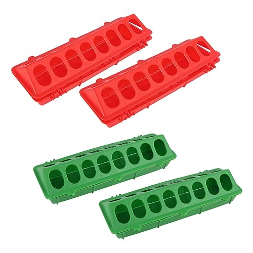 COLLBATH 4 Stück Taubentrog Vogel Fütterer Haushalt Futterspender Kleiner Geflügelfutterautomat Hühnerfutter Fütterung Multifunktions-Vogelhäuschen Multifunktions-Kükenfutterautomat Plastik COLLBATH 4 Stück Taubentrog Vogel Fütterer Haushalt Futterspender Kleiner Geflügelfutterautomat Hühnerfutter Fütterung Multifunktions-Vogelhäuschen Multifunktions-Kükenfutterautomat Plastik von COLLBATH
