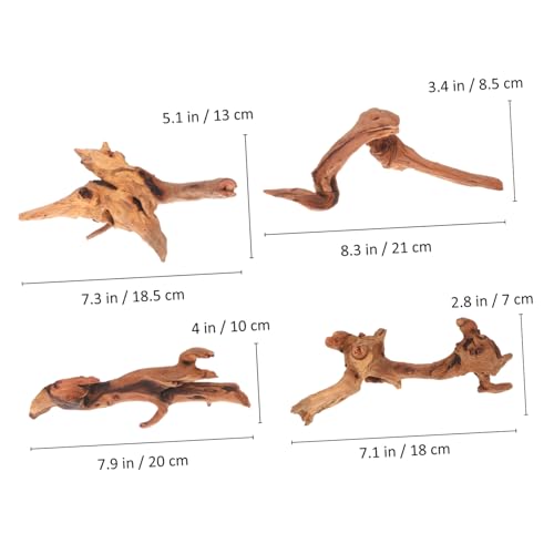 COLLBATH 4 Stück Teiliges Aquarium Natürliche Langlebige Wurzel-deko für Fischbecken und Terrarien Einzigartig Geformte Holzstücke für Stilvolle Aquascaping Gestaltung COLLBATH 4 Stück Teiliges Aquarium Natürliche Langlebige Wurzel-deko für Fischbecken und Terrarien Einzigartig Geformte Holzstücke für Stilvolle Aquascaping Gestaltung von COLLBATH