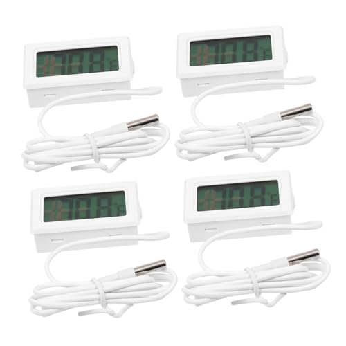 COLLBATH 4 Stück Teiliges Aquarium Thermometer mit Wasserdichtem Sensor für Präzise Temperaturmessung im Innenbereich und Aquarien Weiß COLLBATH 4 Stück Teiliges Aquarium Thermometer mit Wasserdichtem Sensor für Präzise Temperaturmessung im Innenbereich und Aquarien Weiß von COLLBATH