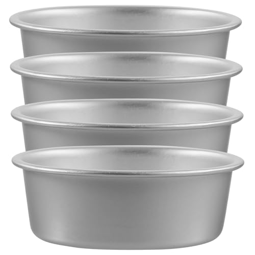 COLLBATH 4 Stück Teiliges Backform aus Langlebiger Aluminiumlegierung Antihaftbeschichtete Kuchenformen Hitzebeständig und Formstabil für Torten Käsekuchen und Desserts Einfache Reinigung von COLLBATH