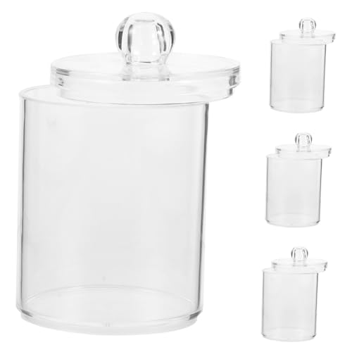 COLLBATH 4 Stück Teiliges Bad Wattestäbchen mit Deckel Große Kapazität Langlebiger Glatte Oberfläche Praktischer Organizer für Badezimmer und Schminktisch Hält Wattepads Trocken und Sauber COLLBATH 4 Stück Teiliges Bad Wattestäbchen mit Deckel Große Kapazität Langlebiger Glatte Oberfläche Praktischer Organizer für Badezimmer und Schminktisch Hält Wattepads Trocken und Sauber von COLLBATH