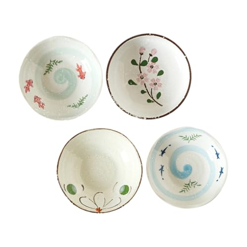 COLLBATH 4 Stück Teiliges Gewürzschälchen Glatte Oberfläche Vielseitige Dip Schalen für Sojasauce Öl Salz als Snack und Condiment Dish Praktisch für Haushalt und von COLLBATH