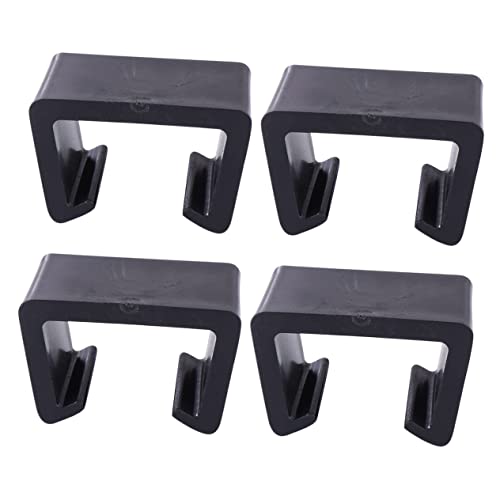 COLLBATH 4 Stück Teiliges Stabile Stuhlclips Kreative Sofa Clips aus Rattan für Möbelbefestigung als Wohnaccessoire für Zuhause Büro und Geschäft Schwarz von COLLBATH