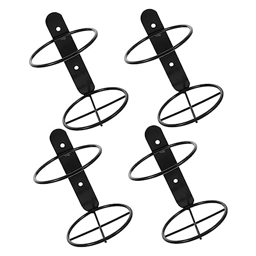 COLLBATH 4 Stück Teiliges Wandmontage Weinflaschenhalter aus Robustem Metall Einzelner Flaschenhalter mit Glatten Kanten Weinregal zur Dekorativen Wandpräsentation Schwarz COLLBATH 4 Stück Teiliges Wandmontage Weinflaschenhalter aus Robustem Metall Einzelner Flaschenhalter mit Glatten Kanten Weinregal zur Dekorativen Wandpräsentation Schwarz von COLLBATH