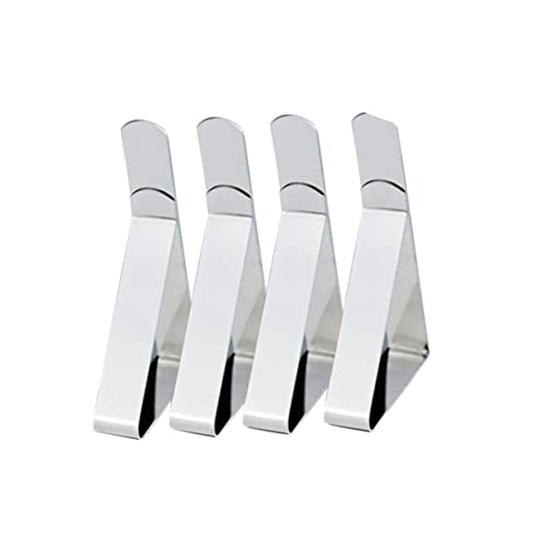 COLLBATH Verstellbare Tischdeckenklemmen 4er-Set groß 4 5 cm Edelstahl- sichere Tischdecke für Partys im Restaurant zu Hause von COLLBATH