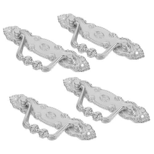 COLLBATH 4 Stück Vintage Schubladengriffe Zinklegierung Rustikale Möbelgriffe Ergonomisch Antik Stil Für Schränke Kommoden Holzboxen Einfach Montage von COLLBATH