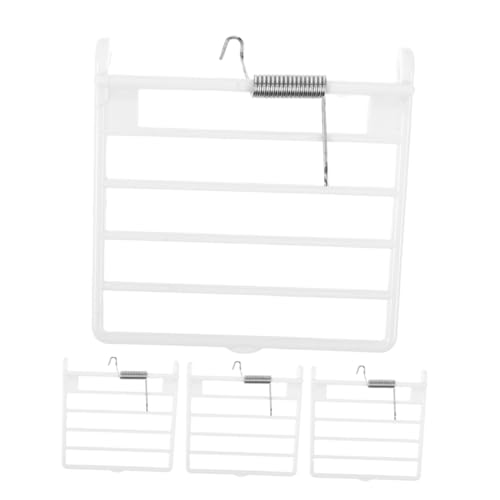 COLLBATH 4 STK Ersatzfedertürteile Für Papageienkäfige Kunststoff Vogelkäfigtür-ersatz Kompatibel Mit Haustier-vogelkäfigen Zubehör Für Vogelkäfigtüren von COLLBATH