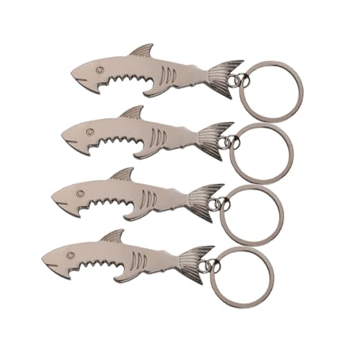 COLLBATH 4 Stücke Haifisch Flaschenöffner aus Kreative Tragbare Flaschenöffner für Partys Hochzeiten und Den Heimbar Bereich Silber COLLBATH 4 Stücke Haifisch Flaschenöffner aus Kreative Tragbare Flaschenöffner für Partys Hochzeiten und Den Heimbar Bereich Silber von COLLBATH