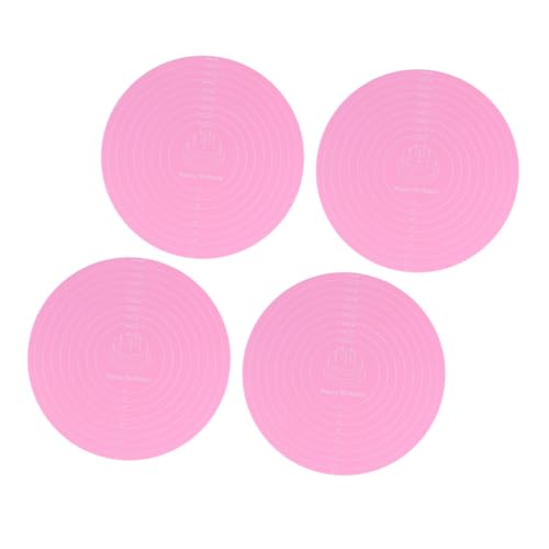 COLLBATH 4 Teilige Backmatte Kuchenform Silikonmatte Hitzebeständige Matte Für Die Küche Back Und Gebäckmatte Mess Fondantmatte Wiederverwendbare Knetmatte Rollmatte Für Pasteten von COLLBATH