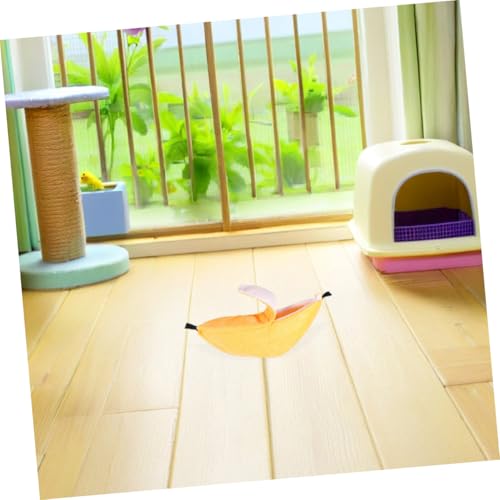 COLLBATH 4 Teiliges Bananen-Hamster Kuscheliges Kleintierbett Hängendes Haustierbett Für Hamster Chinchilla Frettchen Ratten Kleine Vögel Multifunktional Und Spielplatz COLLBATH 4 Teiliges Bananen-Hamster Kuscheliges Kleintierbett Hängendes Haustierbett Für Hamster Chinchilla Frettchen Ratten Kleine Vögel Multifunktional Und Spielplatz von COLLBATH